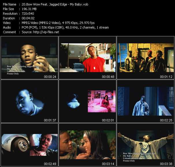 Bow Wow Feat. Jagged Edge video ”My Baby” from dvd ”Canada Hot Video December 2003”