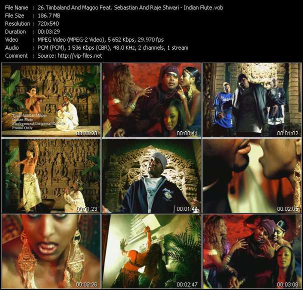 Timbaland And Magoo Feat. Sebastian And Raje Shwari video ”Indian Flute” from dvd ”Canada Hot Video December 2003”