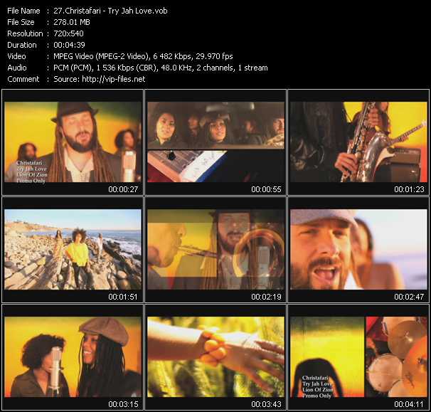 Christafari video ”Try Jah Love” from dvd ”Country Video April 2010”