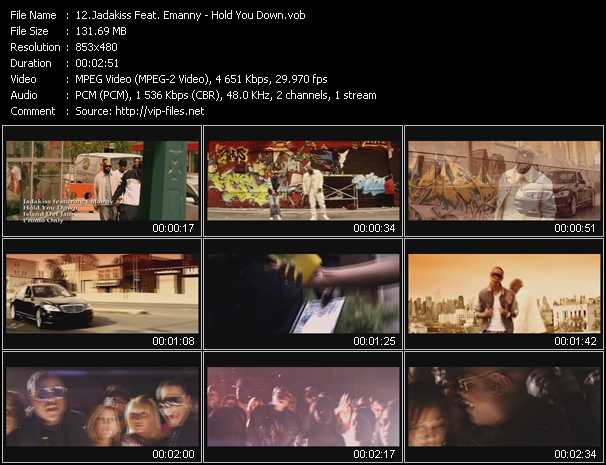 Jadakiss Feat. Emanny video ”Hold You Down” from dvd ”Express Video June 2011 Week 3”