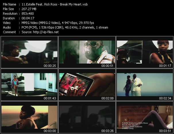 Estelle Feat. Rick Ross video ”Break My Heart” from dvd ”Express Video July 2011 Week 3”