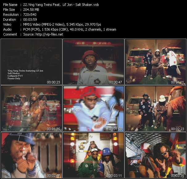 Ying Yang Twins Feat. Lil' Jon And The East Side Boyz video ”Salt Shaker” from dvd ”Hot Video Classics Best Of 2004 Vol.2”