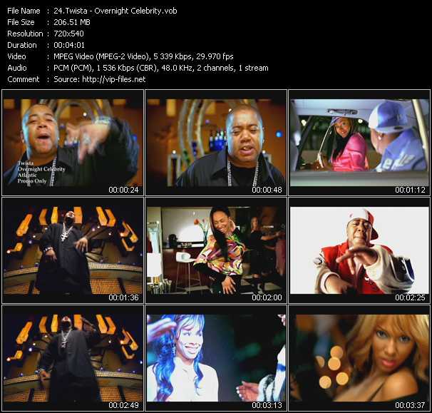 Twista video ”Overnight Celebrity” from dvd ”Hot Video Classics Best Of 2004 Vol.2”