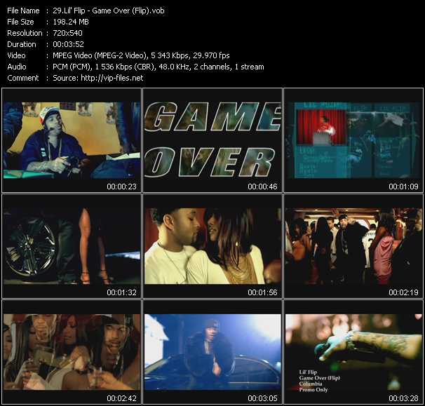 Lil' Flip video ”Game Over (Flip)” from dvd ”Hot Video Classics Best Of 2004 Vol.2”