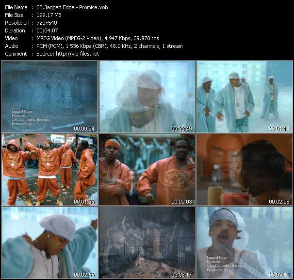 Jagged Edge video ”Promise” from dvd ”Hot Video January 2001”