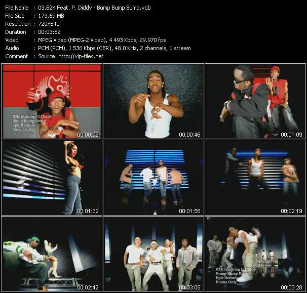 B2K Feat. P. Diddy (Puff Daddy) video ”Bump, Bump, Bump” from dvd ”Hot Video January 2003”