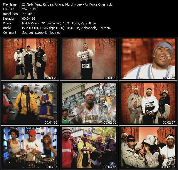 Nelly Feat. Kyjuan, Ali And Murphy Lee video ”Air Force Ones” from dvd ”Hot Video January 2003”