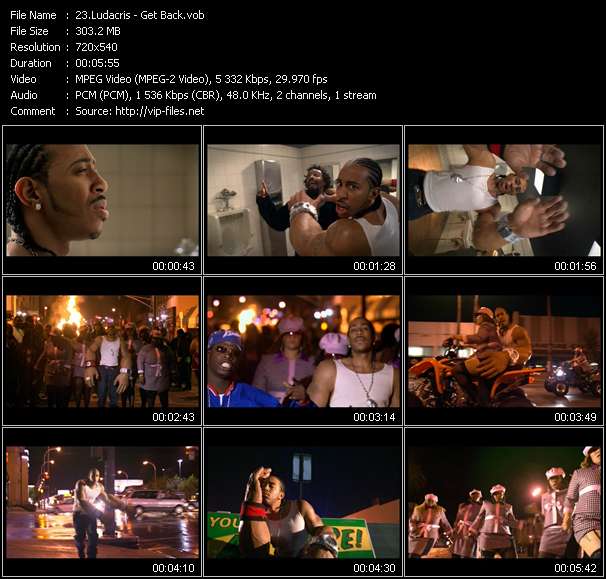 Ludacris video ”Get Back” from dvd ”Hot Video January 2005”