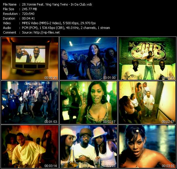 Yonnie Feat. Ying Yang Twins video ”In Da Club” from dvd ”Hot Video January 2005”