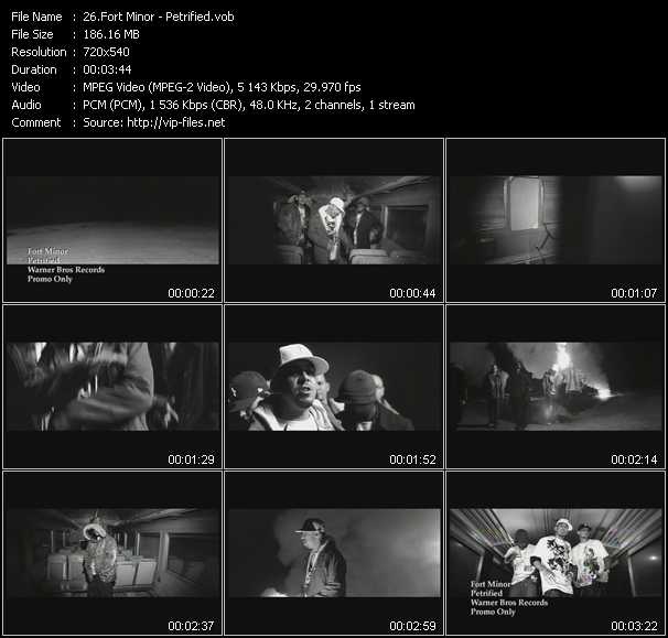 Fort Minor video ”Petrified” from dvd ”Hot Video January 2006”