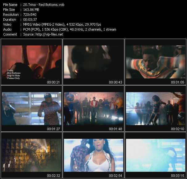 Trina video ”Red Bottoms” from dvd ”Hot Video January 2012”