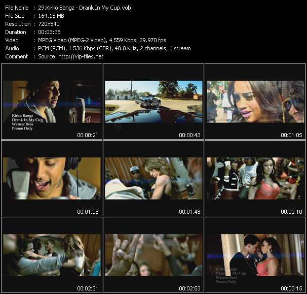 Kirko Bangz video ”Drank In My Cup” from dvd ”Hot Video January 2012”