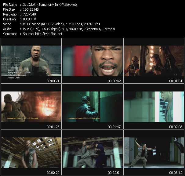 Xzibit video ”Symphony In X-Major” from dvd ”Hot Video February 2003”