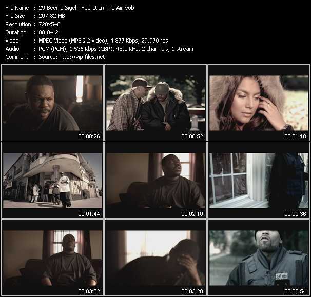 Beanie Sigel video ”Feel It In The Air” from dvd ”Hot Video February 2005”