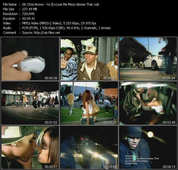 Chris Brown video ”Yo (Excuse Me Miss) - Gimme That” from dvd ”Hot Video February 2006”