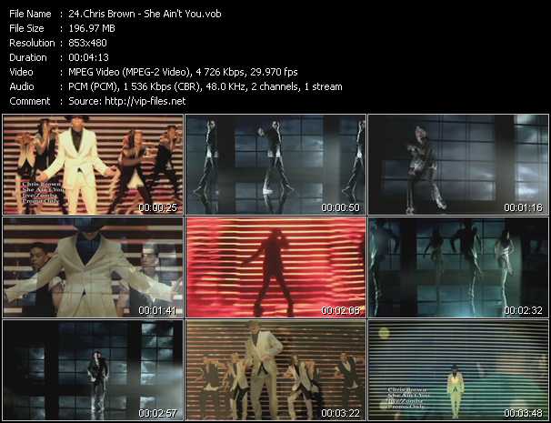 Chris Brown video ”She Ain't You” from dvd ”Hot Video July 2011”