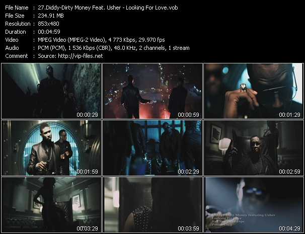 Diddy - Dirty Money Feat. Usher video ”Looking For Love” from dvd ”Hot Video July 2011”