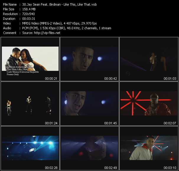 Jay Sean Feat. Birdman video ”Like This, Like That” from dvd ”Hot Video July 2011”