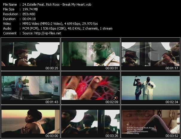 Estelle Feat. Rick Ross video ”Break My Heart” from dvd ”Hot Video August 2011”