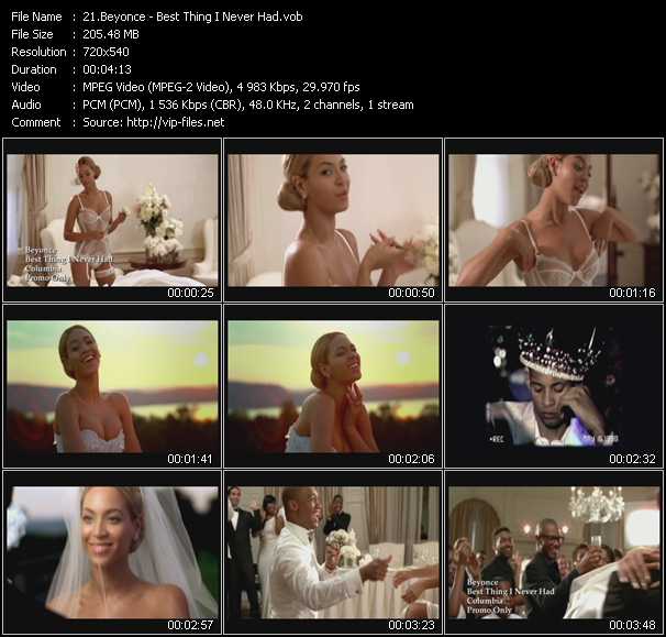 Beyonce video ”Best Thing I Never Had” from dvd ”Hot Video September 2011”