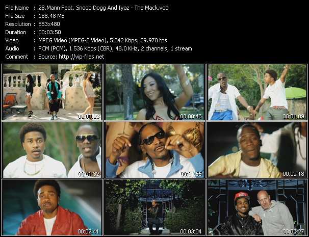 Mann Feat. Snoop Dogg And Iyaz video ”The Mack” from dvd ”Hot Video September 2011”