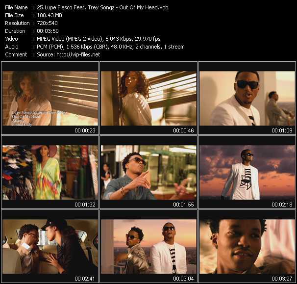 Lupe Fiasco Feat. Trey Songz video ”Out Of My Head” from dvd ”Hot Video October 2011”