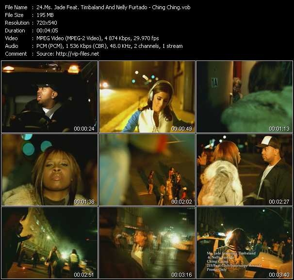 Ms. Jade Feat. Timbaland And Nelly Furtado video ”Ching Ching” from dvd ”Hot Video November 2002”