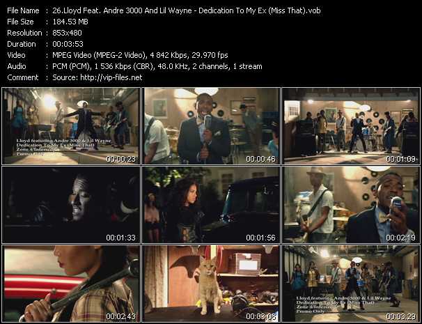 Download Music Video: Lloyd Feat. Andre 3000 And Lil' Wayne - Dedication To My Ex (Miss That) 