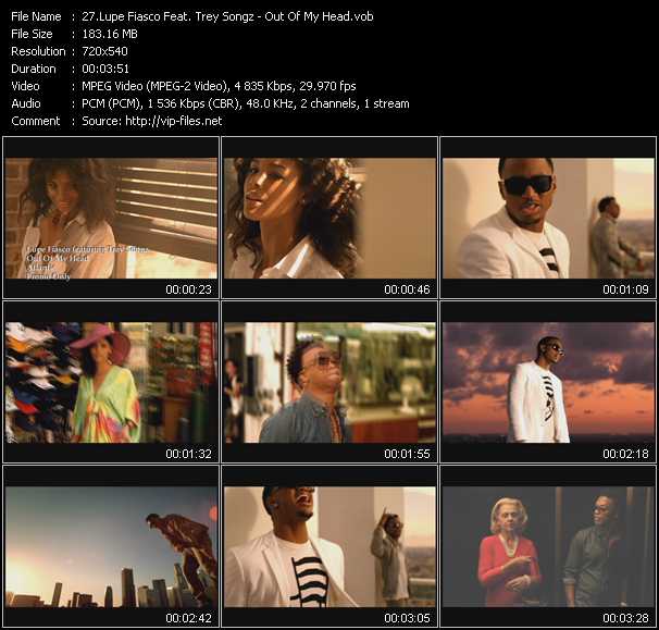 Lupe Fiasco Feat. Trey Songz video ”Out Of My Head” from dvd ”Hot Video November 2011”