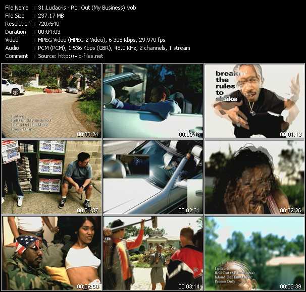 Ludacris video ”Roll Out (My Business)” from dvd ”Hot Video December 2001”