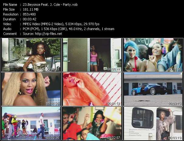 Beyonce Feat. J. Cole video ”Party” from dvd ”Hot Video December 2011”