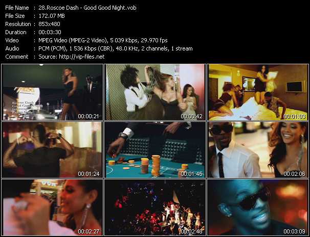 Roscoe Dash video ”Good Good Night” from dvd ”Hot Video December 2011”