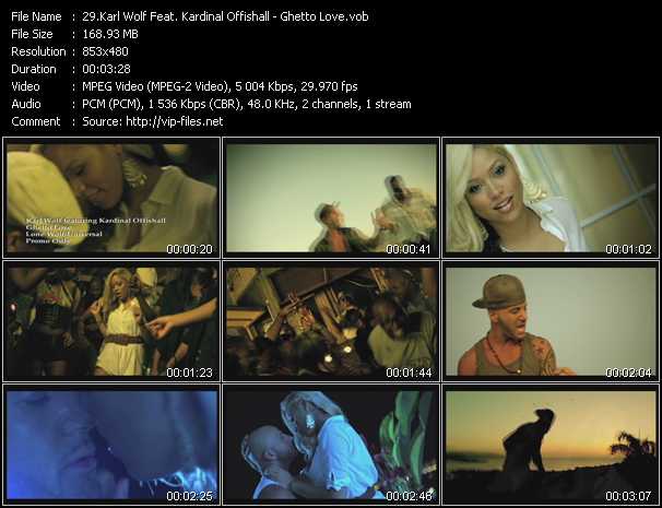 Karl Wolf Feat. Kardinal Offishall video ”Ghetto Love” from dvd ”Hot Video December 2011”