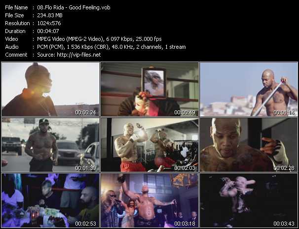 Flo Rida video ”Good Feeling” from dvd ”UK Chart Video December 2011”