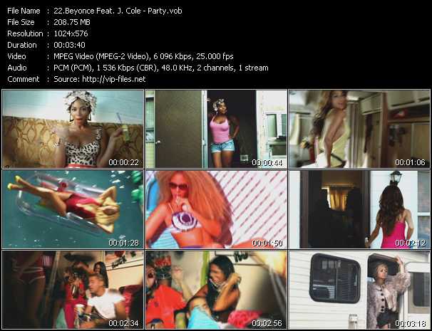 Beyonce Feat. J. Cole video ”Party” from dvd ”UK Chart Video December 2011”