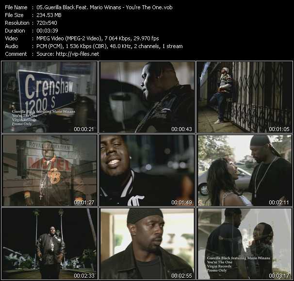 Guerilla Black Feat. Mario Winans video ”You're The One” from dvd ”Urban Video January 2005”