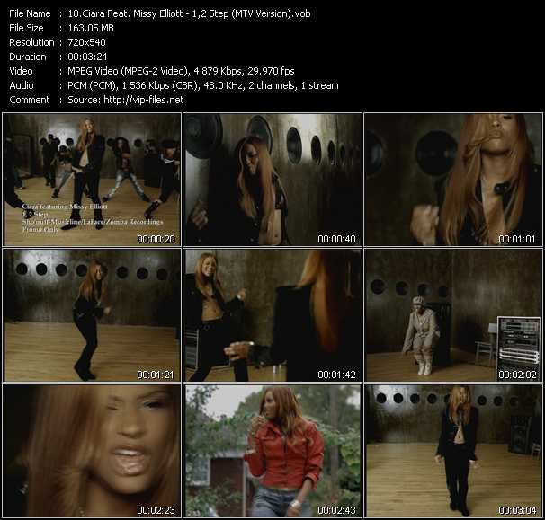 Ciara Feat. Missy Elliott video ”1,2 Step (MTV Version)” from dvd ”Urban Video January 2005”