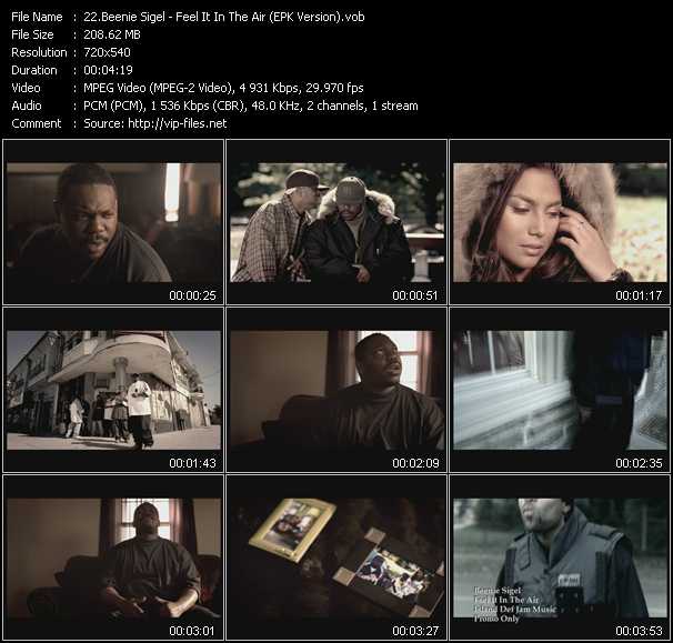 Beanie Sigel video ”Feel It In The Air (EPK Version)” from dvd ”Urban Video January 2005”