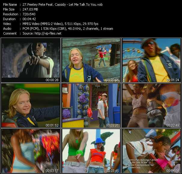 Peetey Pete Feat. Cassidy video ”Let Me Talk To You” from dvd ”Urban Video January 2005”