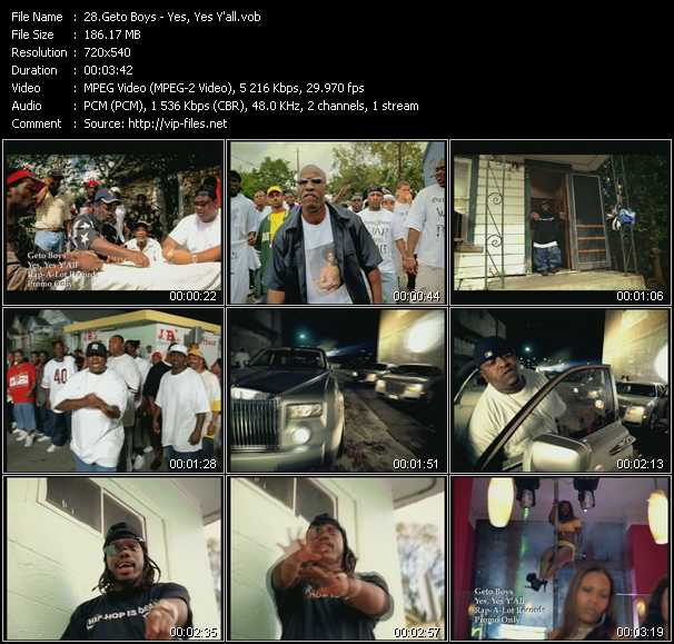 Geto Boys video ”Yes, Yes Y'all” from dvd ”Urban Video January 2005”