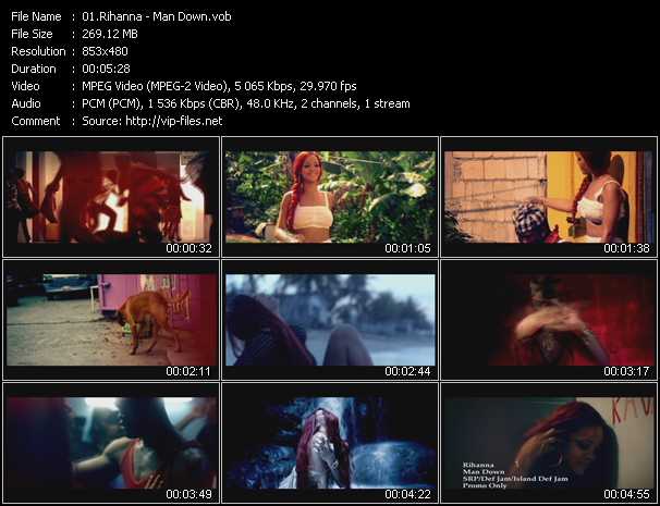 Rihanna video ”Man Down” from dvd ”Urban Video August 2011”