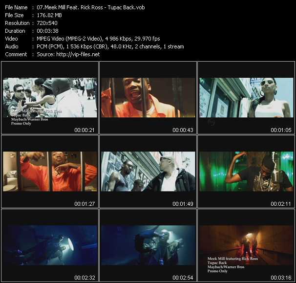 Meek Mill Feat. Rick Ross video ”Tupac Back” from dvd ”Urban Video August 2011”