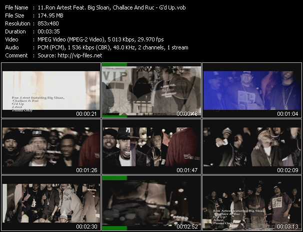 Ron Artest Feat. Big Sloan, Challace And Ruc video ”G'd Up” from dvd ”Urban Video August 2011”