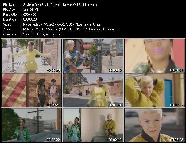 Rye Rye Feat. Robyn video ”Never Will Be Mine” from dvd ”Urban Video August 2011”