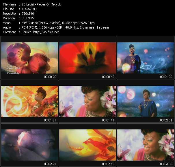 Ledisi video ”Pieces Of Me” from dvd ”Urban Video August 2011”