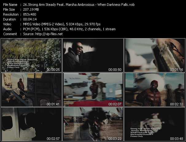 Strong Arm Steady Feat. Marsha Ambrosius video ”When Darkness Falls” from dvd ”Urban Video August 2011”