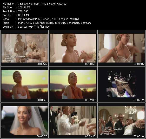 Beyonce video ”Best Thing I Never Had” from dvd ”Urban Video September 2011”