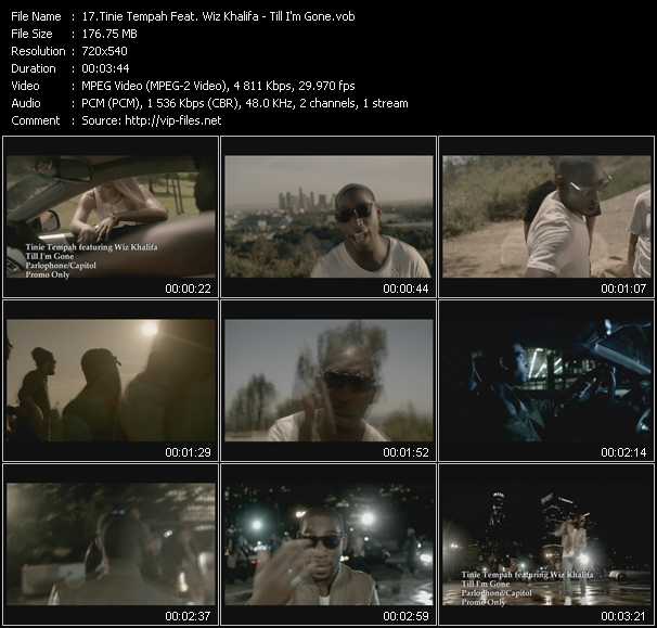 Tinie Tempah Feat. Wiz Khalifa video ”Till I'm Gone” from dvd ”Urban Video September 2011”