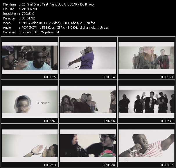 Final Draft Feat. Yung Joc And J-Bar video ”Do It” from dvd ”Urban Video September 2011”