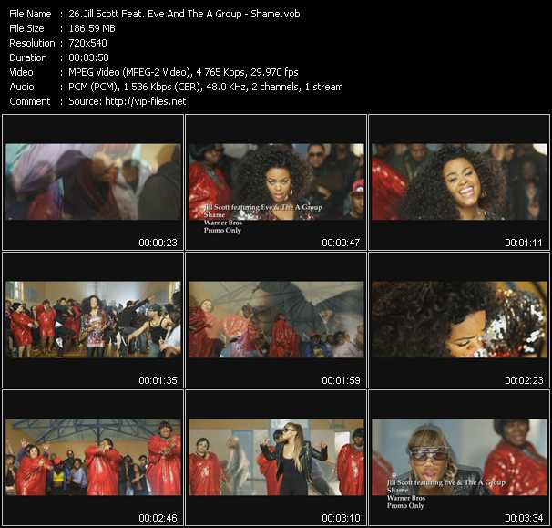 Jill Scott Feat. Eve And The A Group video ”Shame” from dvd ”Urban Video September 2011”